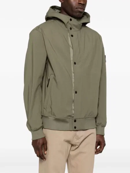 Яке Stone Island с качулка камъни зелено