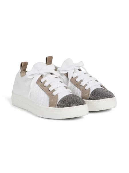 Sneakersy dziecięce Brunello Cucinelli białe