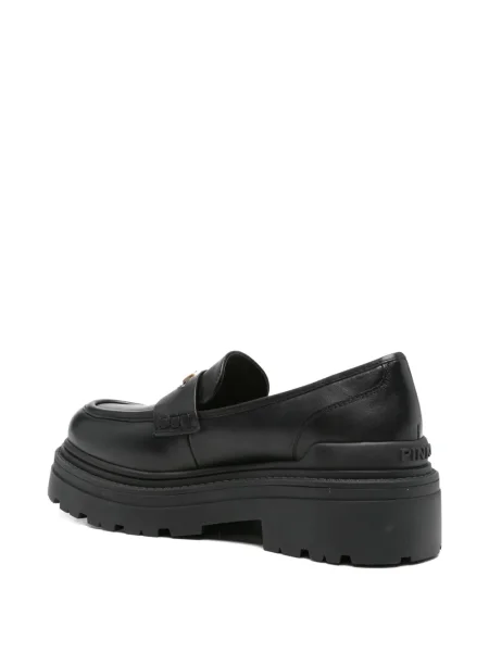 Pantofi loafer Pinko cu platformă negru