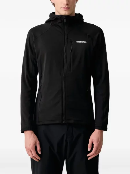 Hanorac cu glugă Rossignol din fleece cu glugă negru