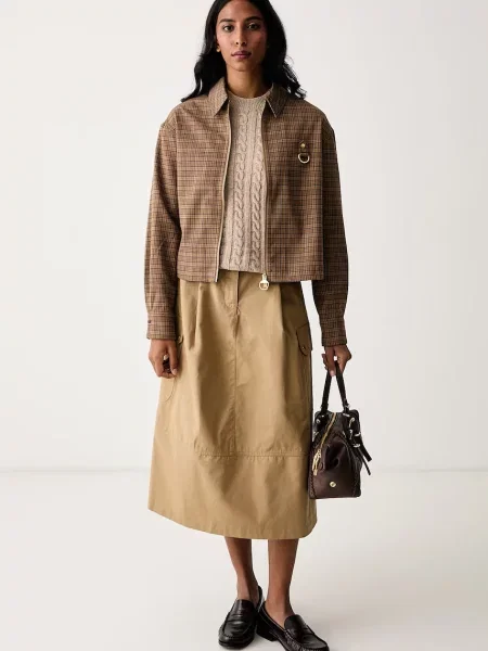 Barbour pulover pentru femei cu lână Ashdown bej