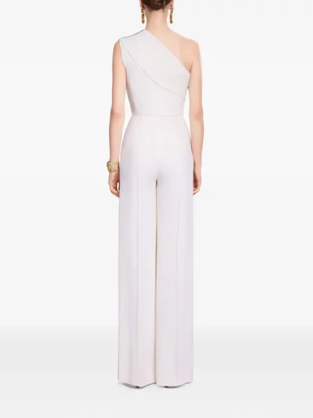 Salopetă Elie Saab asimetrică alb