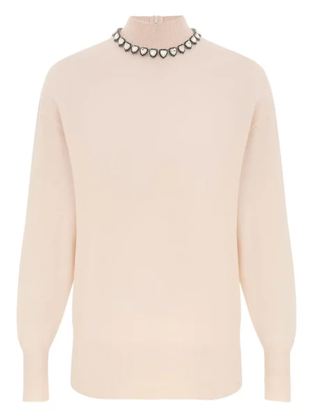 Pulover Zimmermann de cristal alb