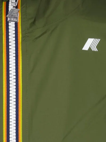 Palton K-way cu glugă verde