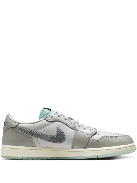 Sneakerși Jordan Air Jordan 1 cu model piele de șarpe gri