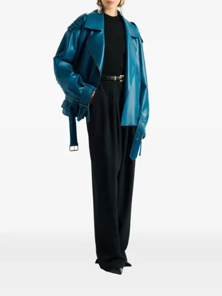 Geanta de piele Balmain albastru