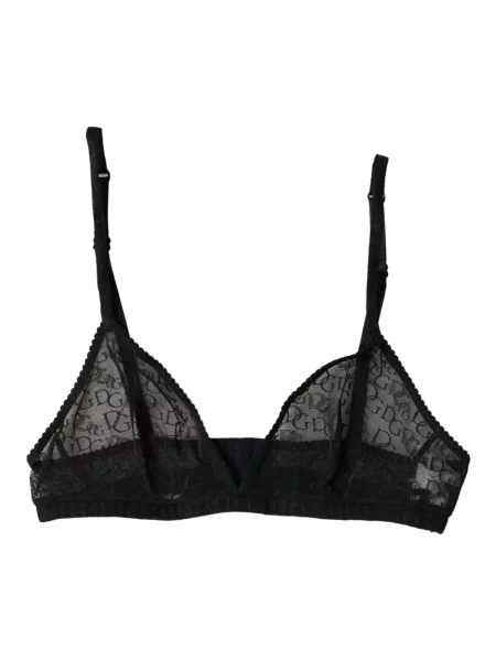 Biustonosz Dolce And Gabbana z logo czarny