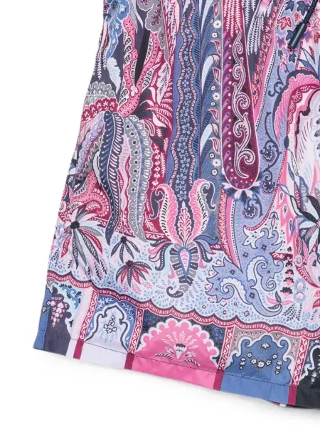 Kupaće gaće Etro s printom s paisley uzorkom plava