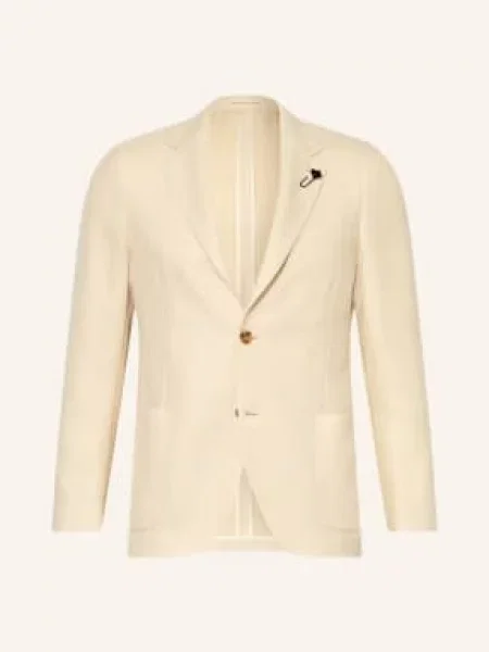Lardini Marynarka Extra Slim Fit weiss beżowa