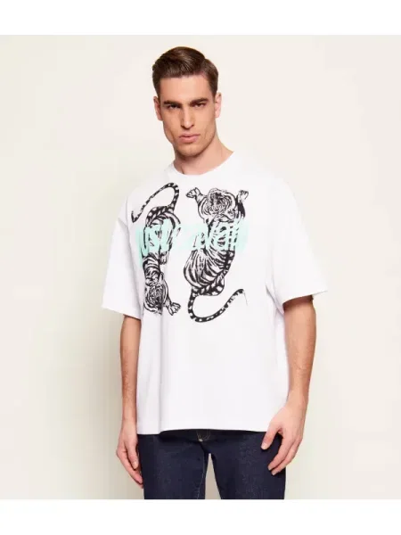 Just Cavalli Tricou | Loose fit alb