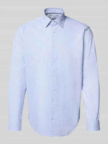 Koszula casualowa regular fit z kołnierzykiem typu kent Christian Berg Men błękitna