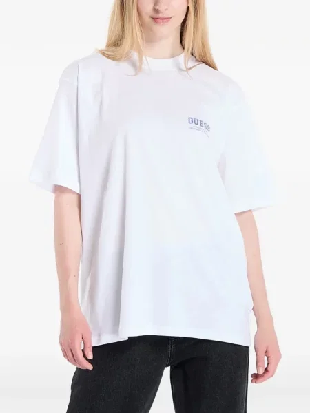 Tricou Guess cu imagine alb