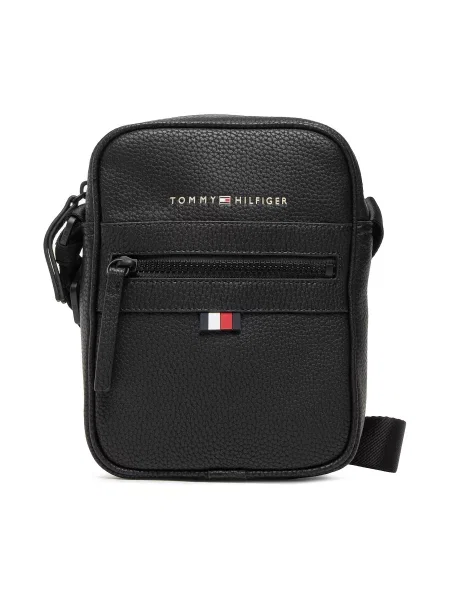 Tommy Hilfiger Torbica za okrog pasu Essential Pu Mini Reporter črna