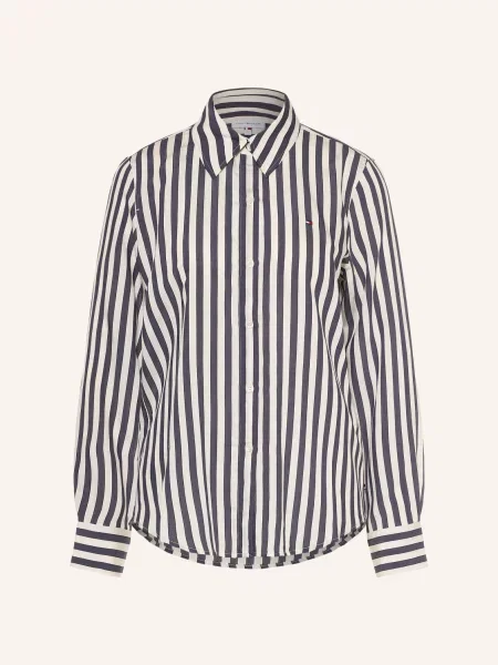 Tommy Hilfiger Košilová Halenka tmavě / režná modrá