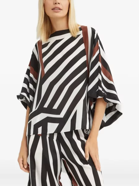 Bluză Max Mara cu dungi negru