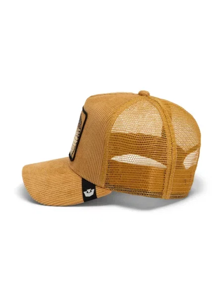 Goorin Bros czapka z daszkiem trucker sztruksowa Corduroy Boss żółta