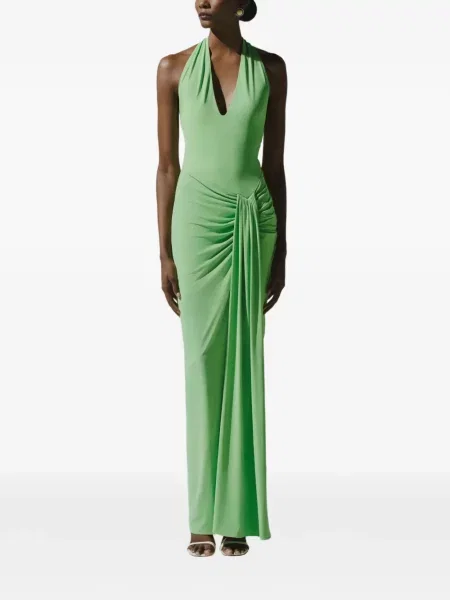 Rochie Baobab cu volane verde