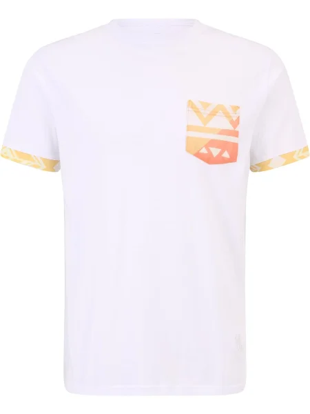 Just Rhyse Tricou Granada portocaliu / portocaliu deschis alb