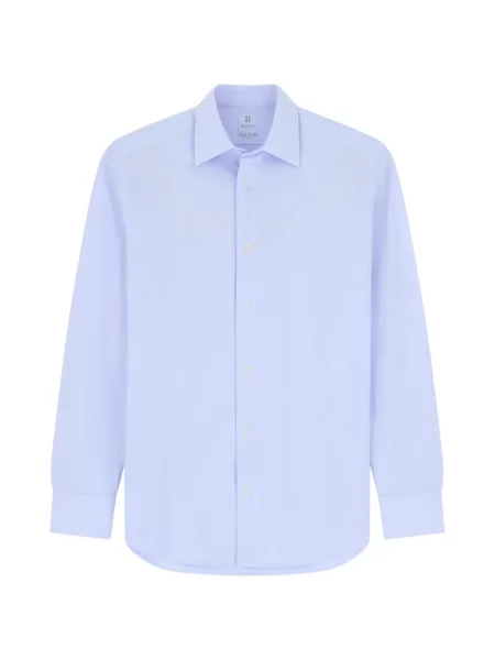 Tricou polo Boggi Milano din jerseu albastru