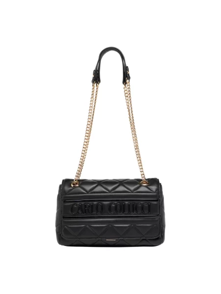 Torebka crossbody Carlo Colucci pikowana czarna
