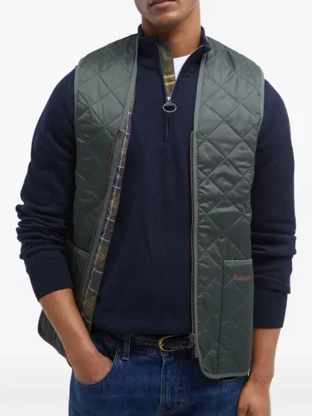 Matlasat vestă Barbour verde