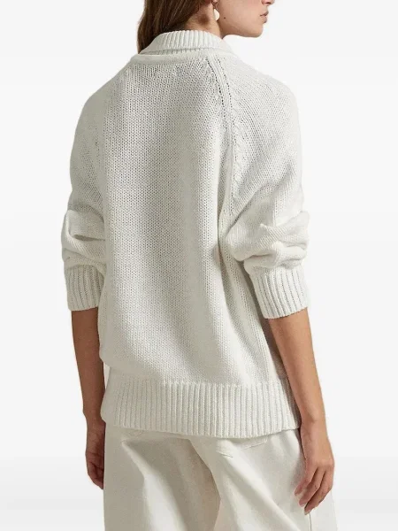 Ochelari de soare Polo Ralph Lauren din piele de căprioară cu imagine de costum albastru
