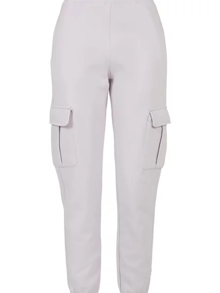 Spodnie cargo Urban Classics z wysoką talią szare