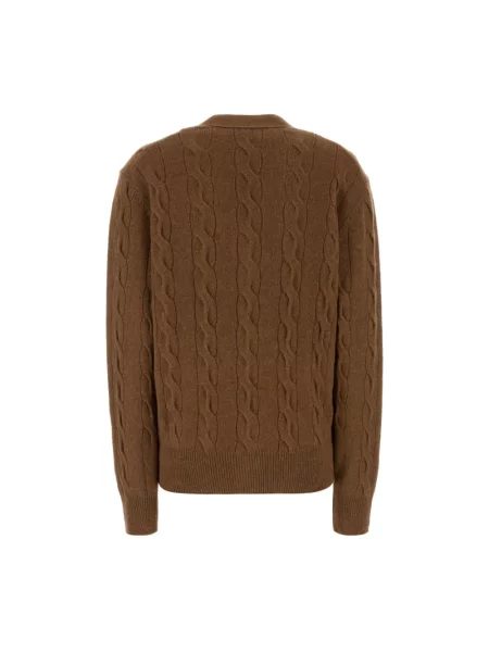 Sweter Ami Paris brązowy