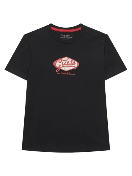 Guess T-Shirt μαύρο