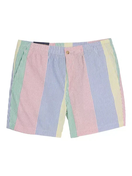 Krótka czapka z daszkiem Polo Ralph Lauren z twillu z nadrukiem brązowa