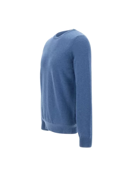 Sweter Kangra wełniany niebieski
