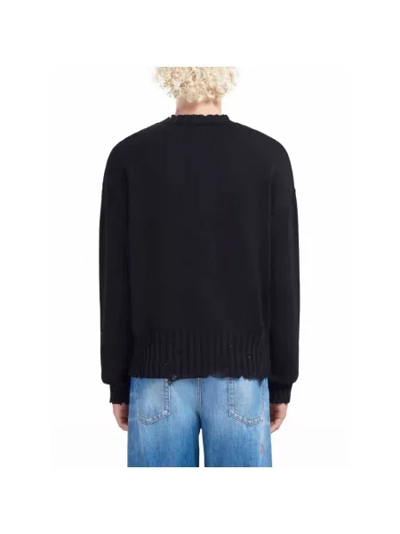 Dzianinowy sweter Marni casual czarny