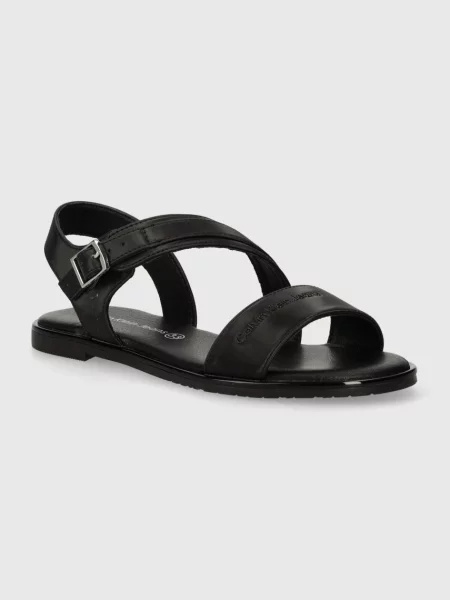 Sandali Calvin Klein Jeans Flat Sandal M črna