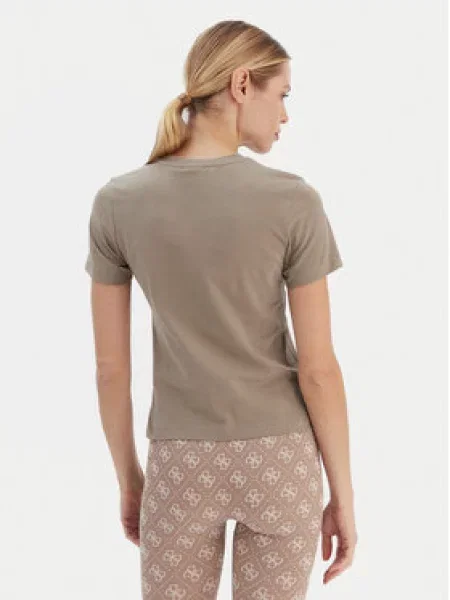 Guess Marškinėliai Regular Fit smėlio