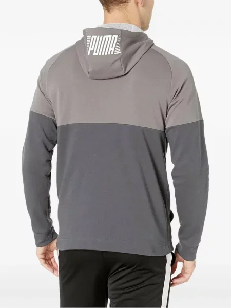 Lung hanorac cu glugă Puma gri
