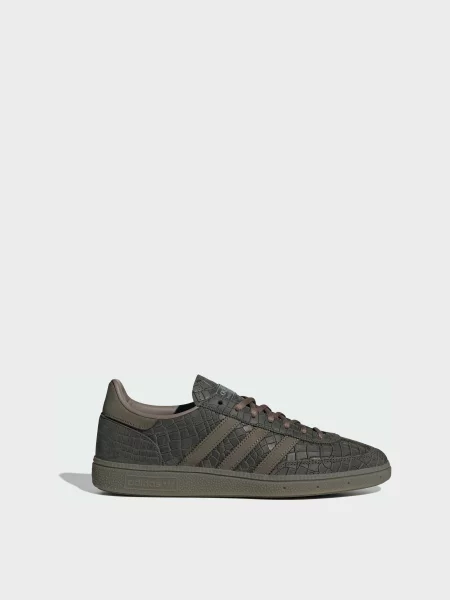 Кожаные кеды Adidas зеленые