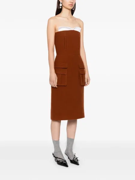 Kostiumas suknele Shushu/tong su lankeliu be petnešėlių oranžinė