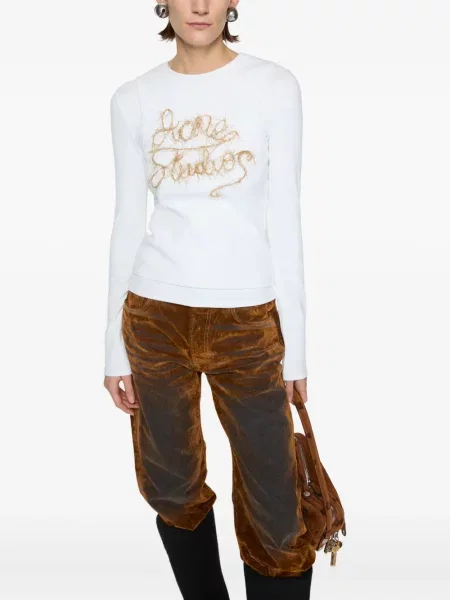 Tricou Acne Studios lung alb