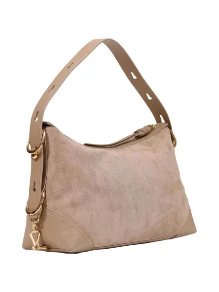 Geantă Love Moschino din piele bej