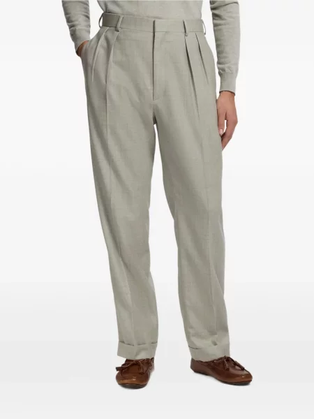 Vilnonės kelnės Ralph Lauren Purple Label pilka