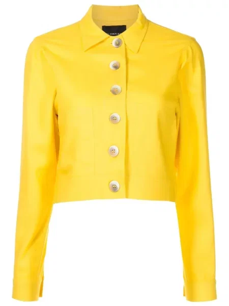 Kurtka Olympiah o krotszym kroju żółta