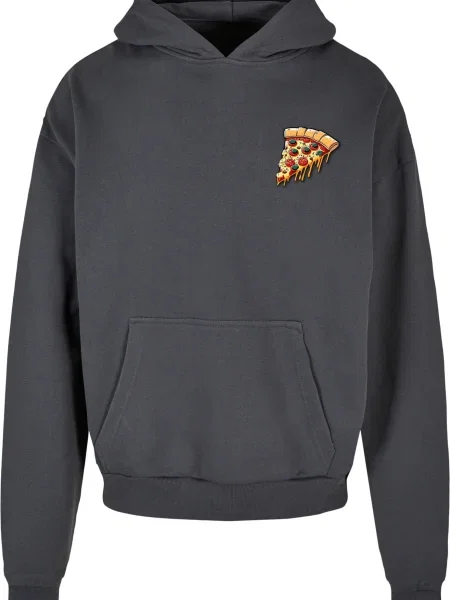 Merchcode Mikina Pizza Comic medová / tmavě / smaragdová / tmavě červená šedá