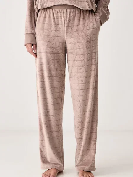 DKNY longue szett női velúr bézs