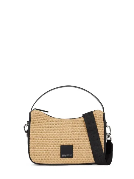 KARL LAGERFELD JEANS Ručna torbica bež crna