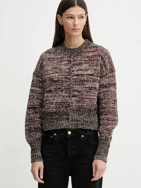 Barbour pulover din amestec de lână Saima călduros maro