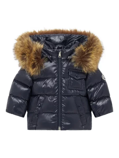 Dětska péřová bunda Moncler Enfant černá