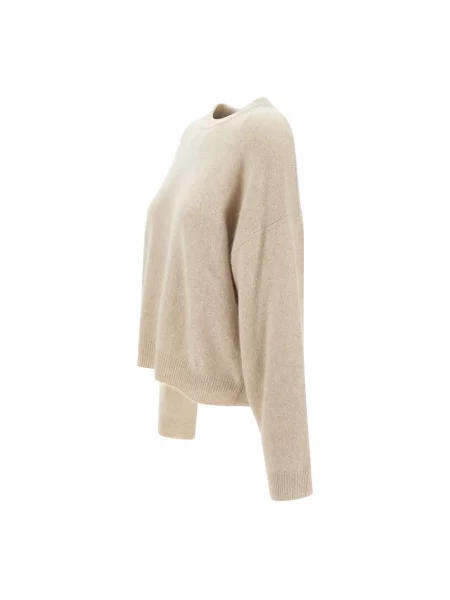 Sweter Loulou De Saison wełniany beżowy