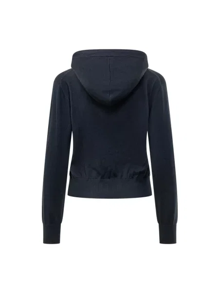 Bluza z kapturem Kenzo wełniana z kapturem niebieska