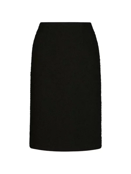 Fusta mini Oscar De La Renta din tweed negru