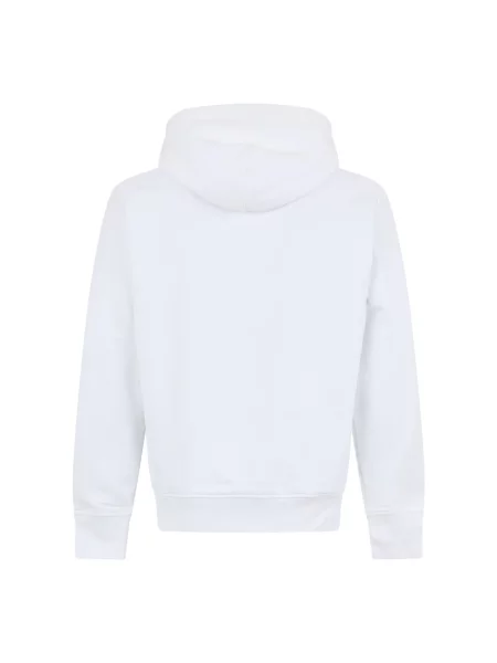 Bluza z kapturem Diesel z kapturem biała